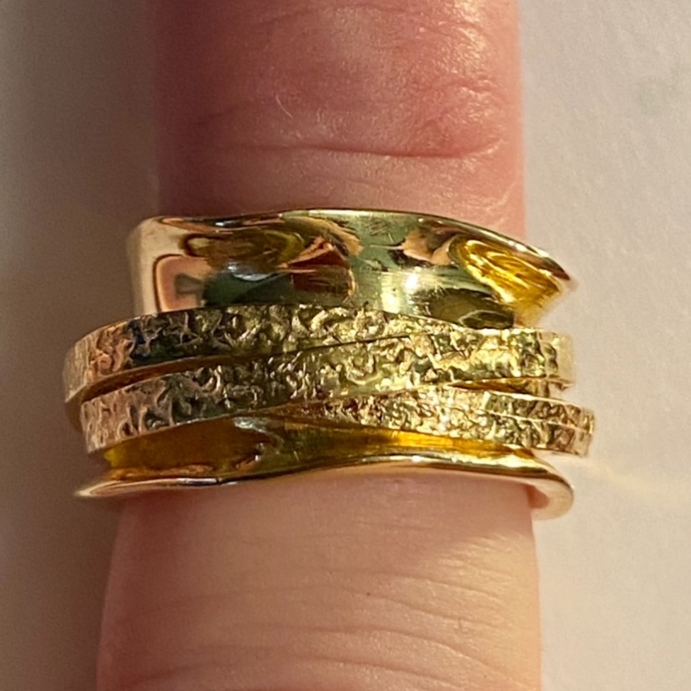 NWOT ITALY MADE 4 BAND SPINNER RING - Picture 10 of 16
